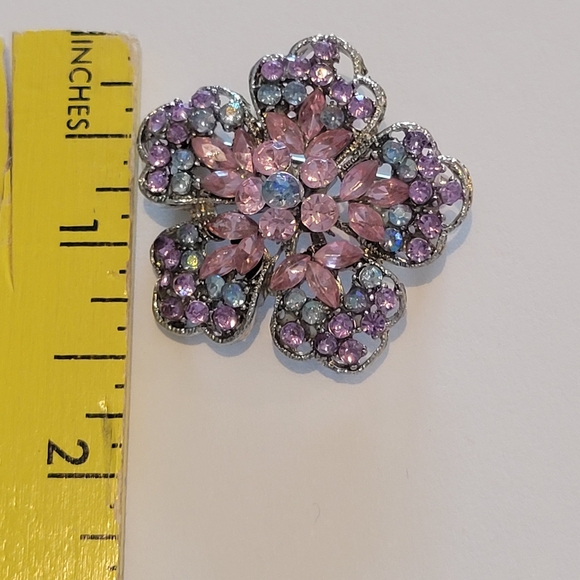 VINTAGE RHINESTONE BROOCH - Picture 3 of 4